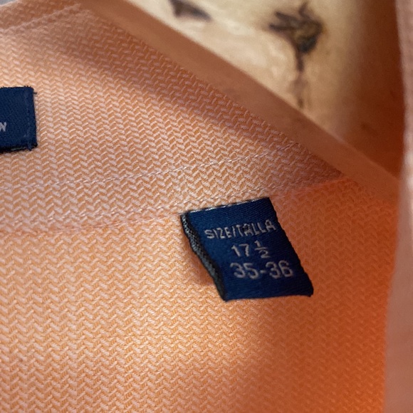 Men’s Rochas Light Peach Dress Shirt 17.5 - Picture 4 of 6